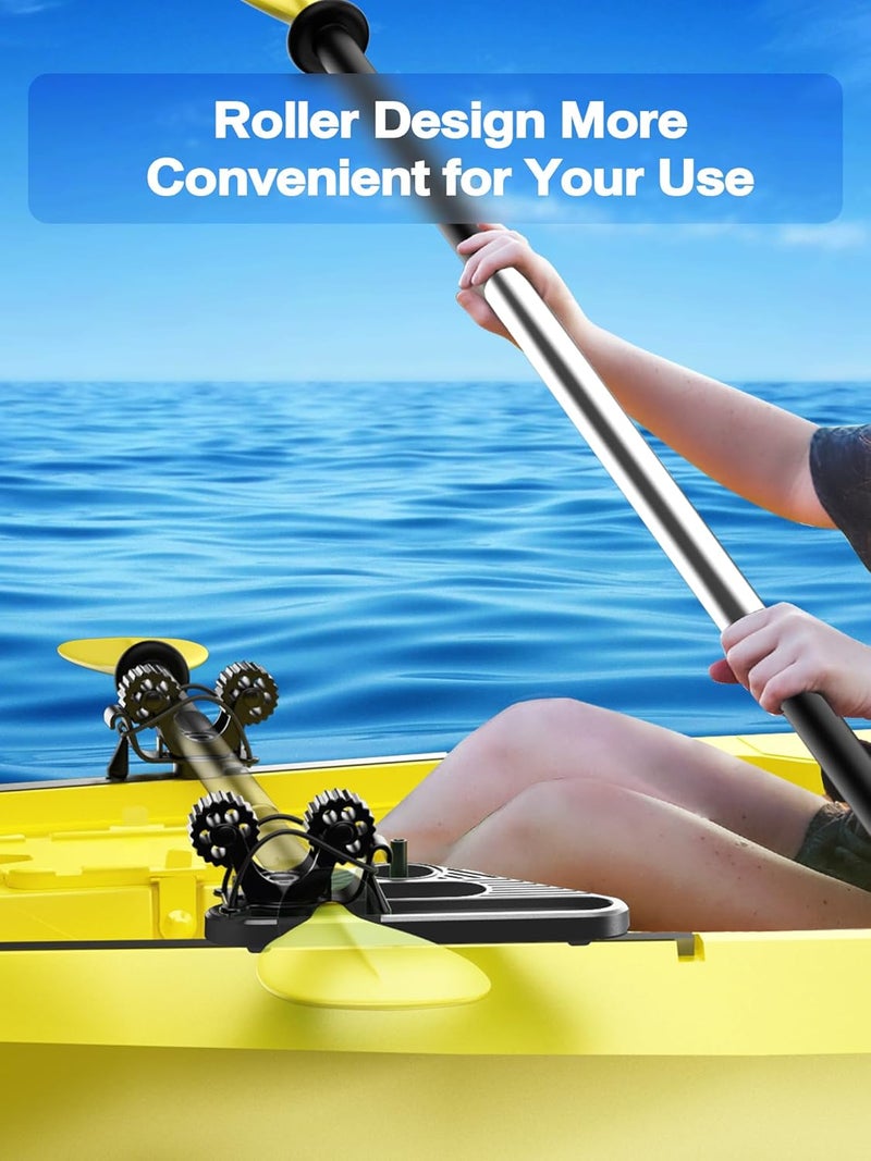 HOGEE Doubleheader with Dual Kayak Paddle Holder, Kayak Paddle Holder with Two Security Tethers, Multi-Functional Dual Head Kayak Track Mount Accessories - Kayak Oar/Fishing Net/Gaff Holder for Fishing - Image 5